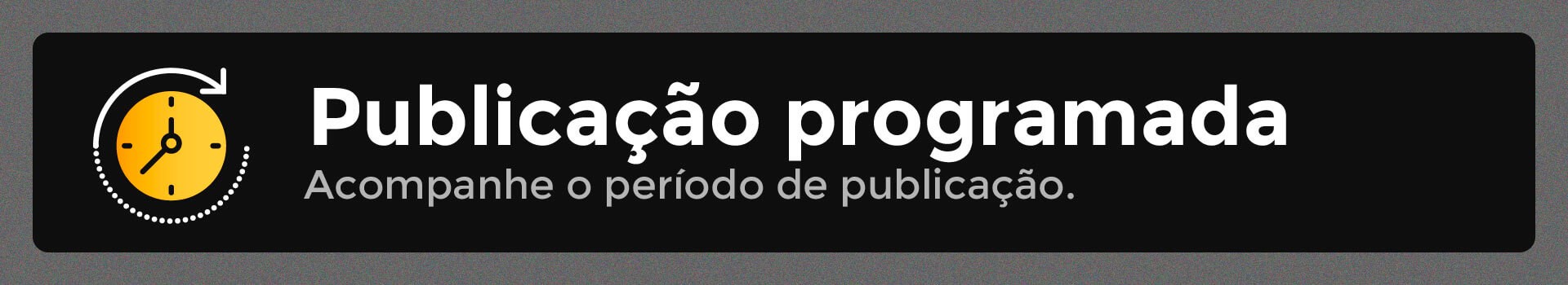 publicação programada publicação programada